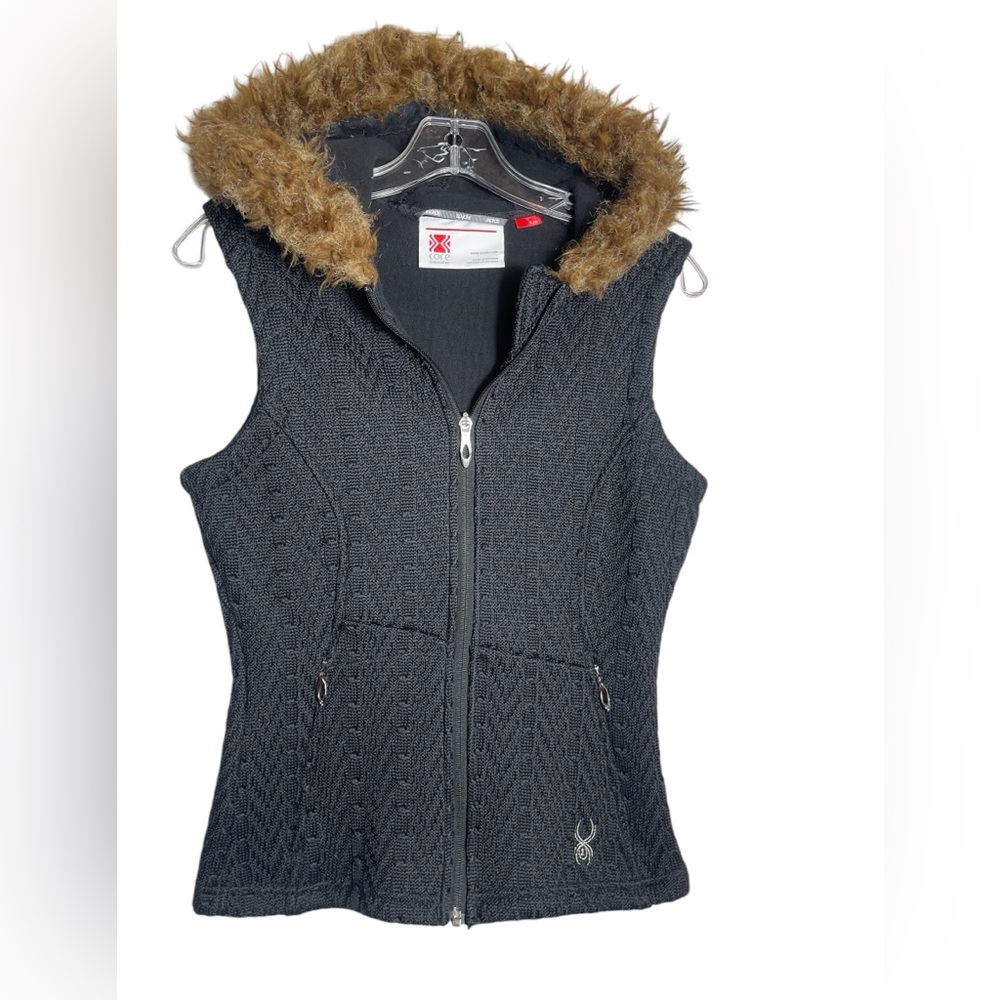 Spyder Sweater Vest size XS Major Hoody Grey Cable Core Sweater Vest 🖤